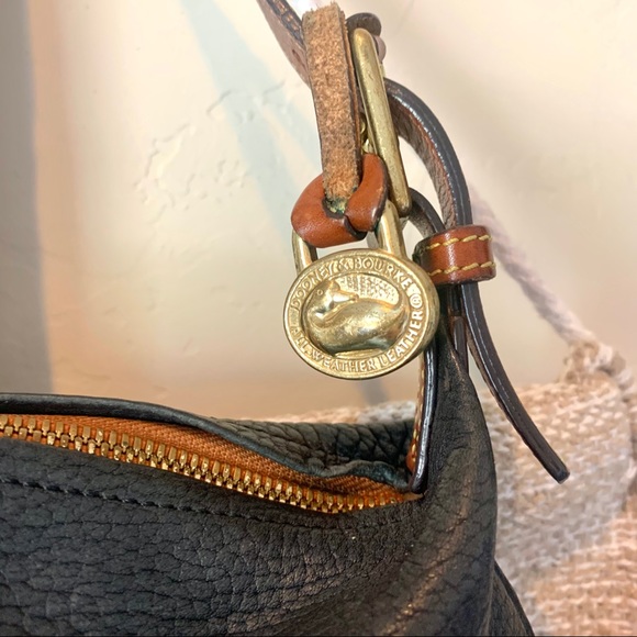 Vintage Dooney & Bourke pebbled leather hobo - Picture 2 of 8